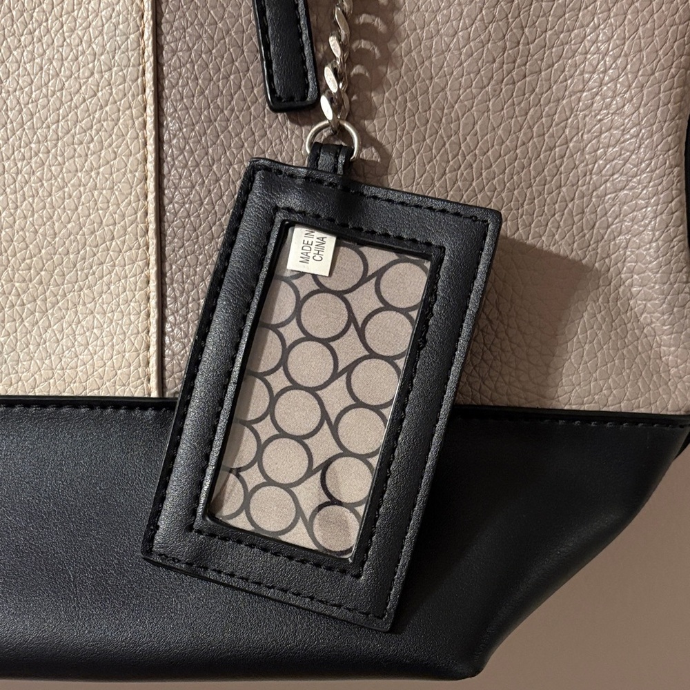 🏡 Nine West Women's Tote Bag - Black & Tan - OS - Picture 6 of 13
